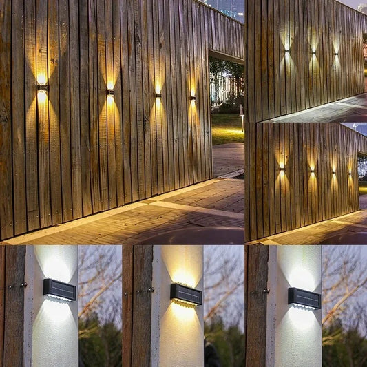 Lampe murale solaire à 12 LED