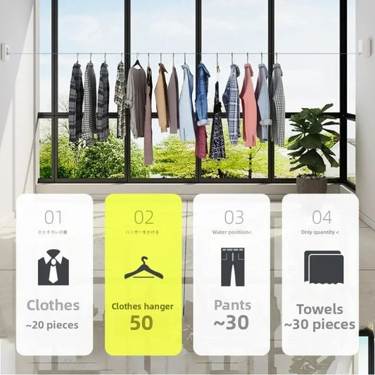 corde à linge rétractable